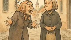 Vic: Gresta dve babi po ulici…