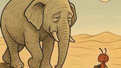 Vic: Mravlja in slon v puščavi...