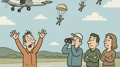 Vic: Haso skoči brez »Geronimo!«